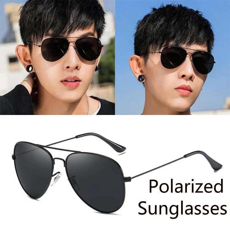 Luxury Men's Polarized Sunglasses Brand Designer Square Women Men