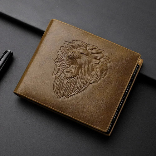 Men's wallet with 3D embossing