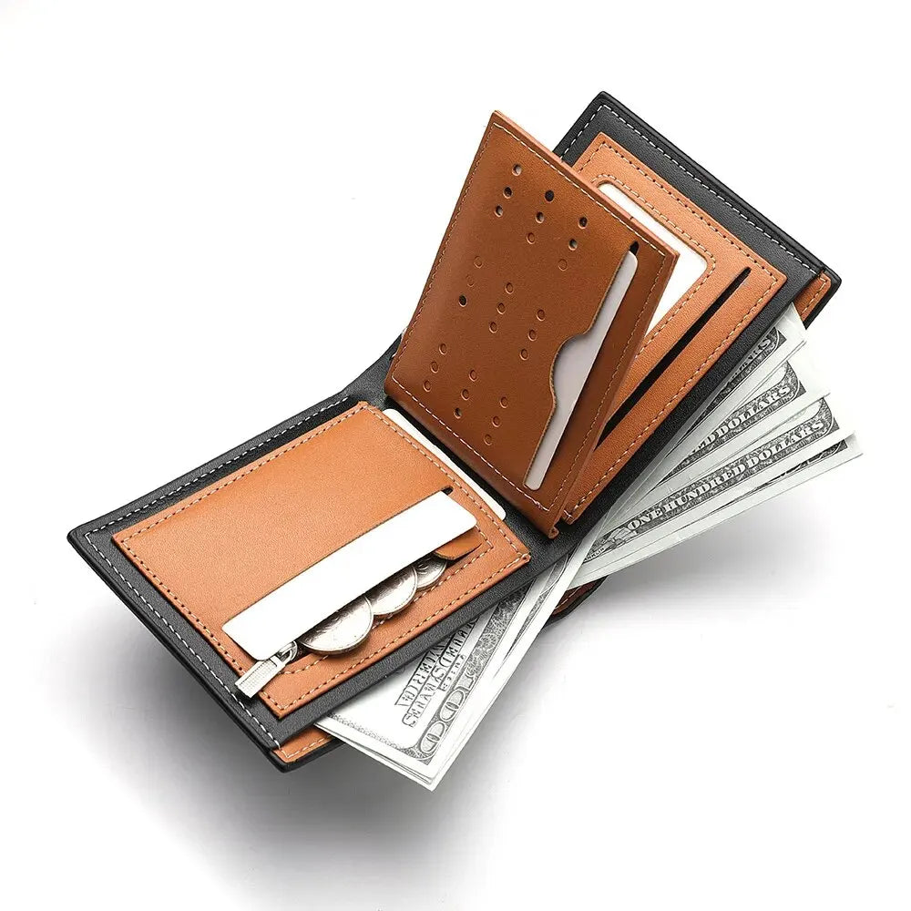 Men's wallet with 3D embossing