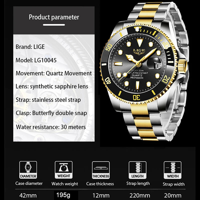 Men's Luxury Waterproof Watch