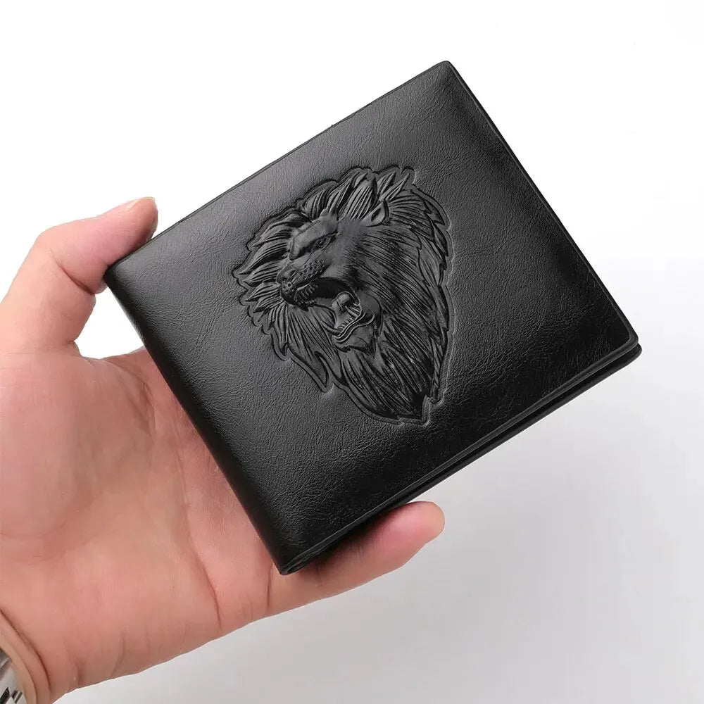 Men's wallet with 3D embossing