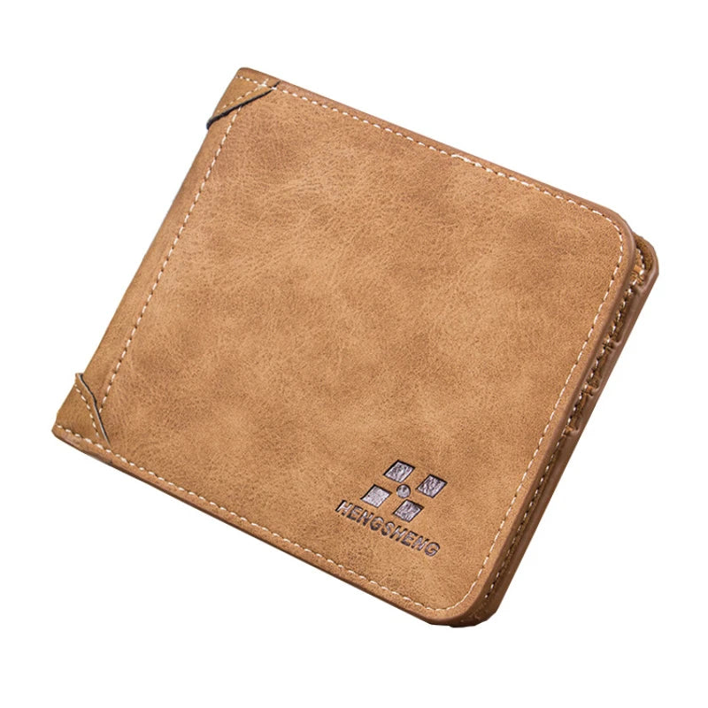 Slim wallet in nubuck leather