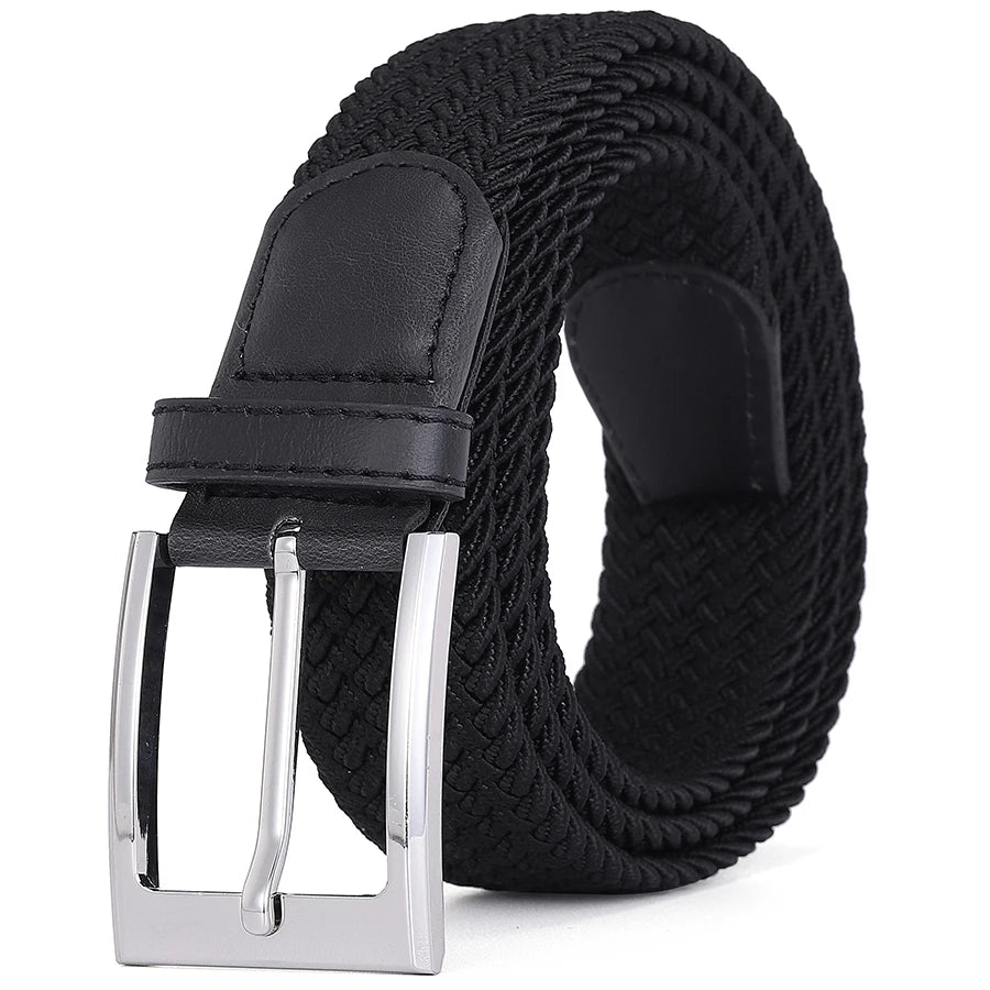 Men's Belt Male Elastic Belts for Men Cinturones Para Hombre Black Mens Belts Jeans Ceinture Homme De Caballero Luxury Designer