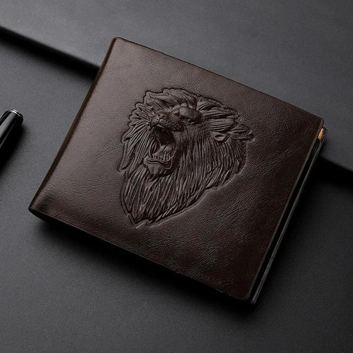 Men's wallet with 3D embossing