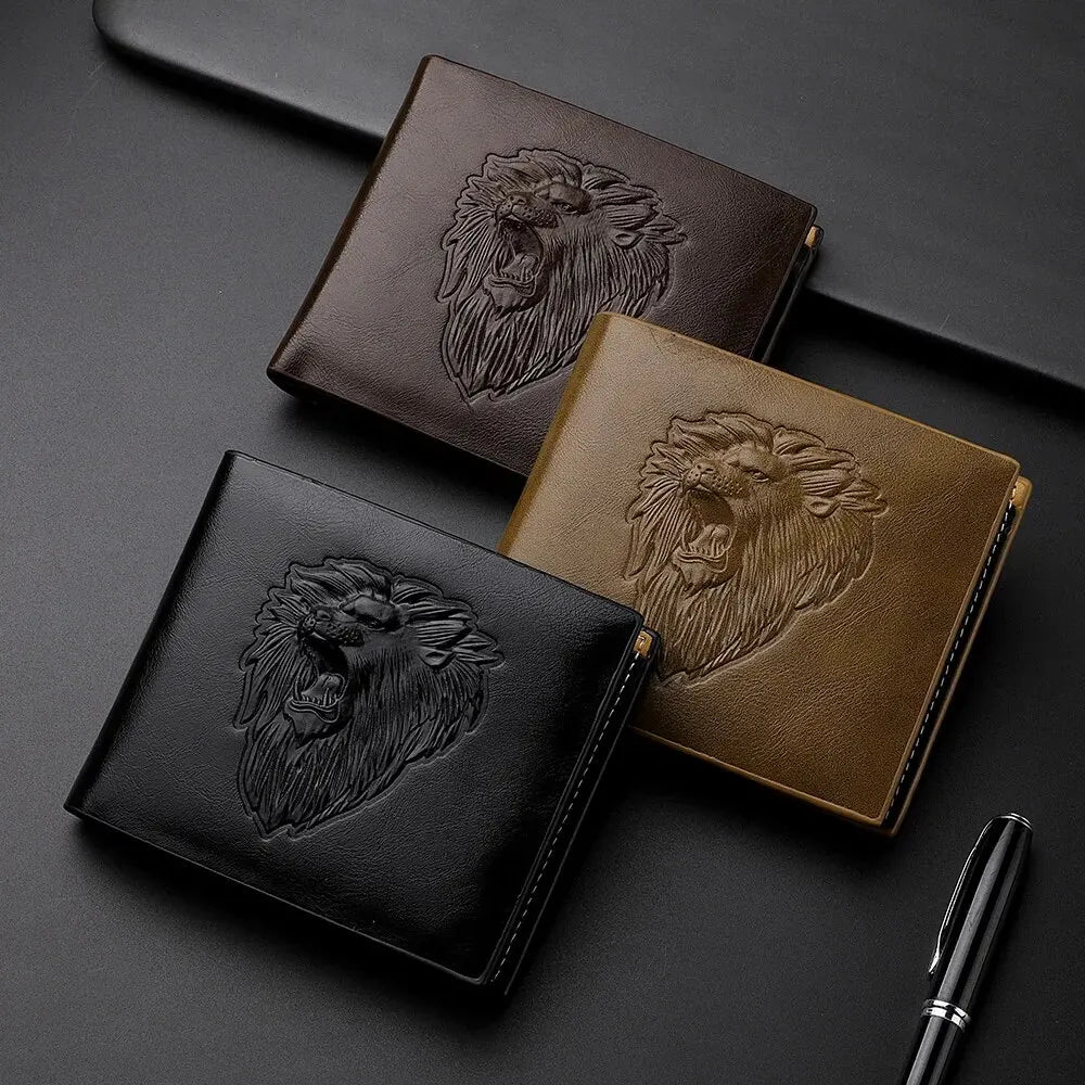 Men's wallet with 3D embossing