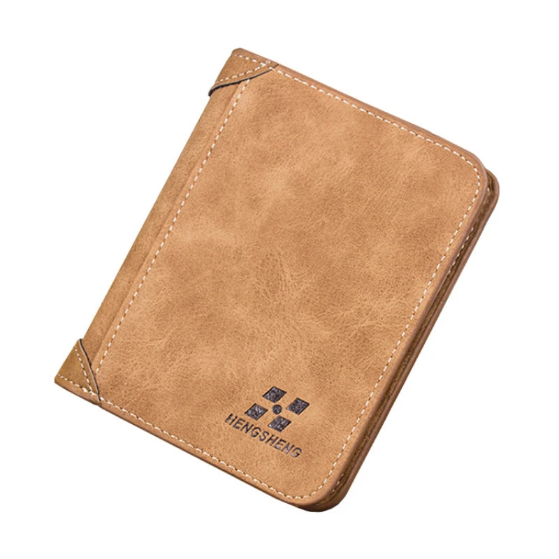 Slim wallet in nubuck leather