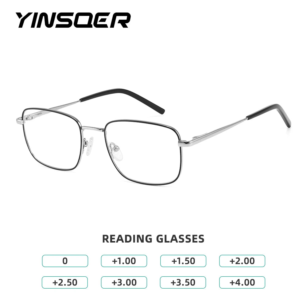 Men's eyeglasses for farsightedness.
