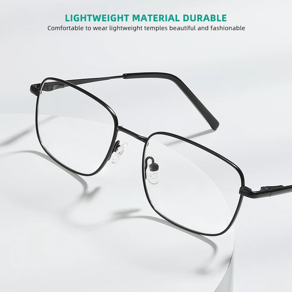 Men's eyeglasses for farsightedness.