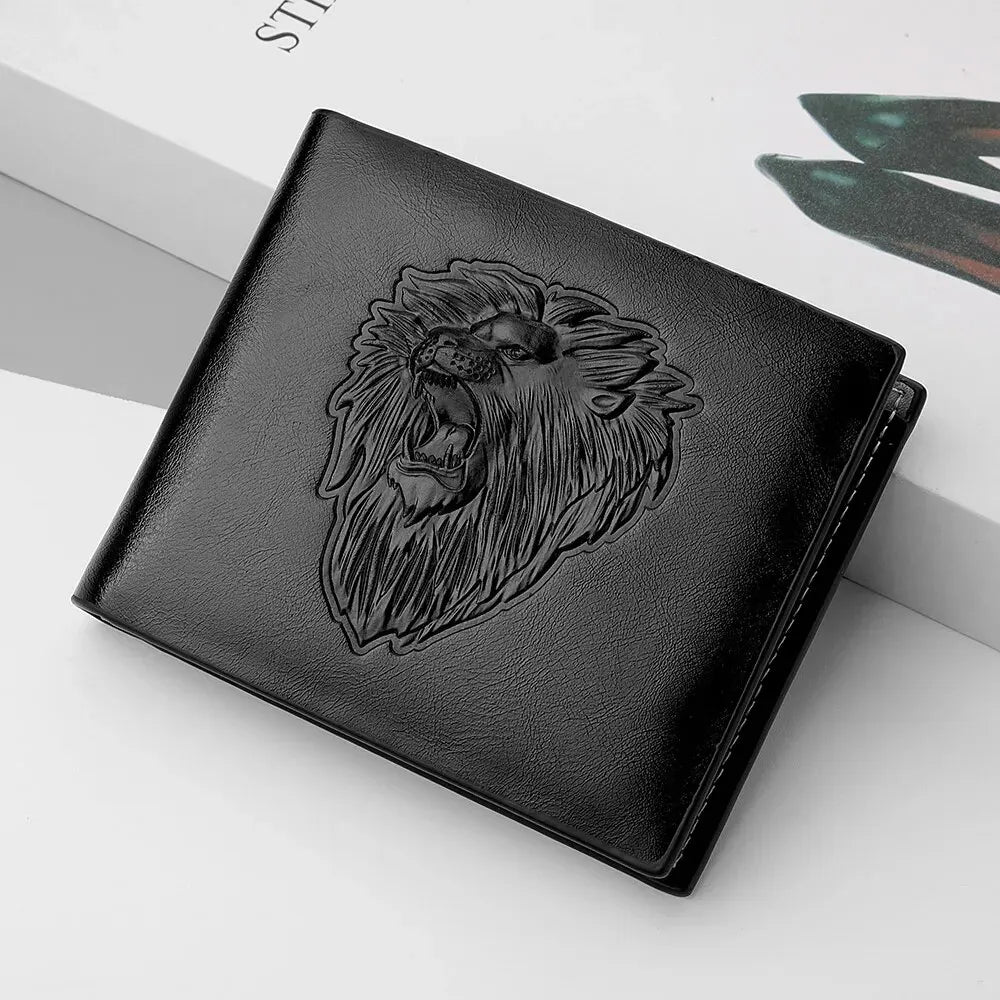 Men's wallet with 3D embossing