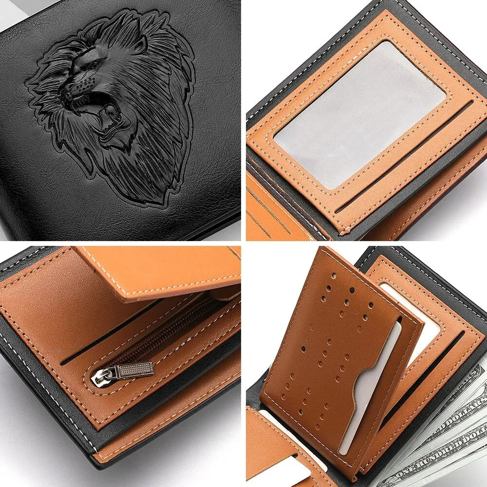 Men's wallet with 3D embossing