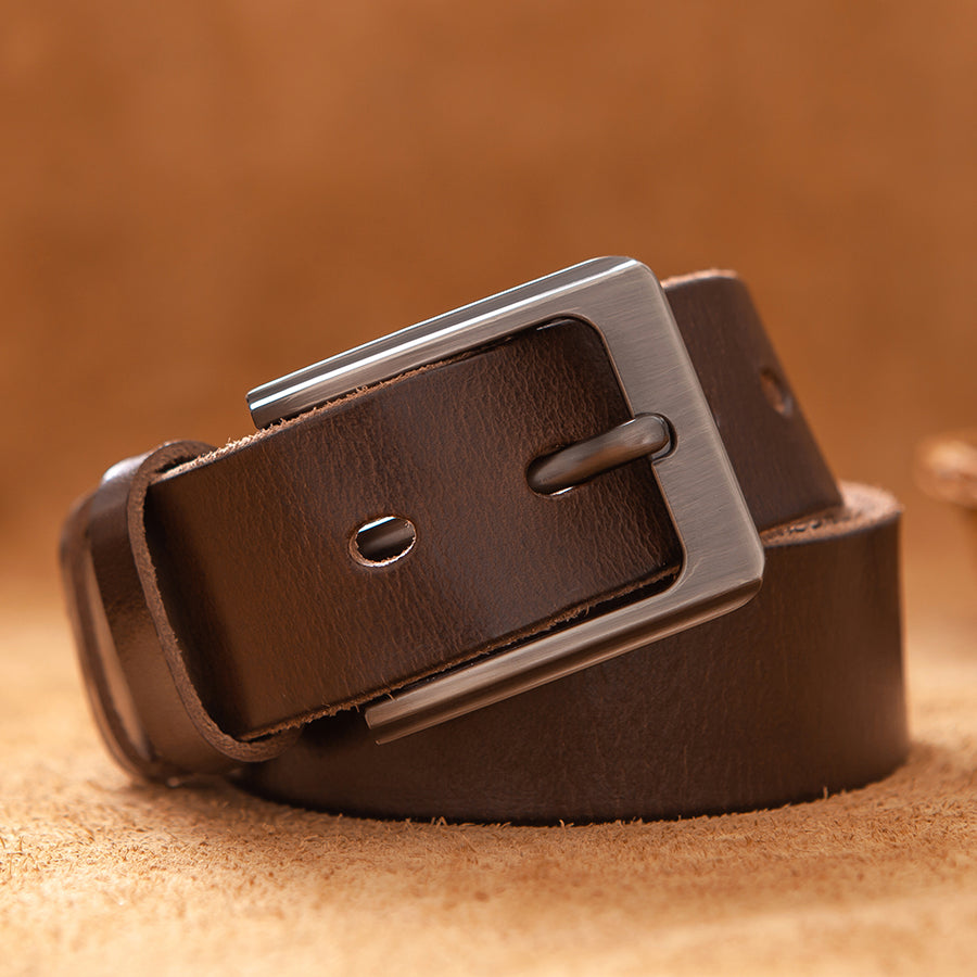 Leather Cowhide Belt Genuine