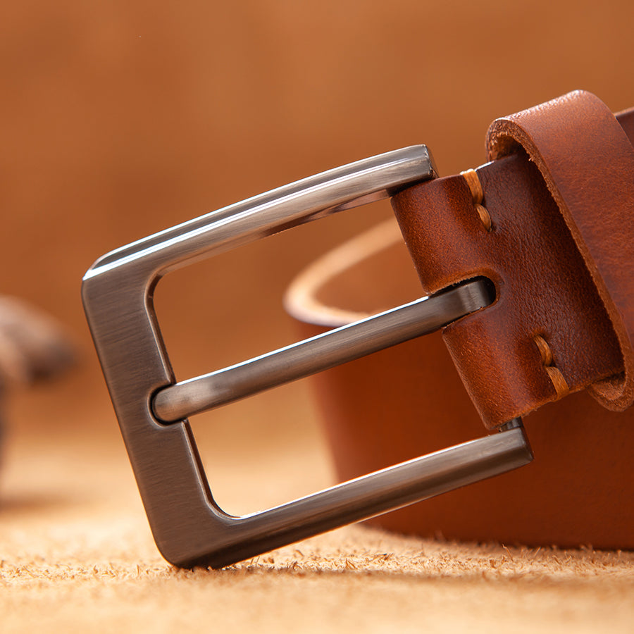 Leather Cowhide Belt Genuine